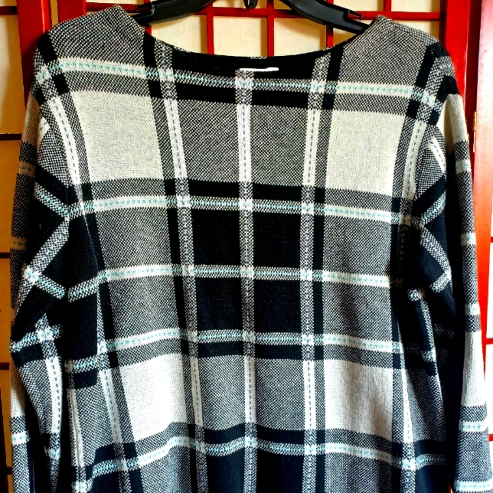 j.jill plaid poncho size petite small PS